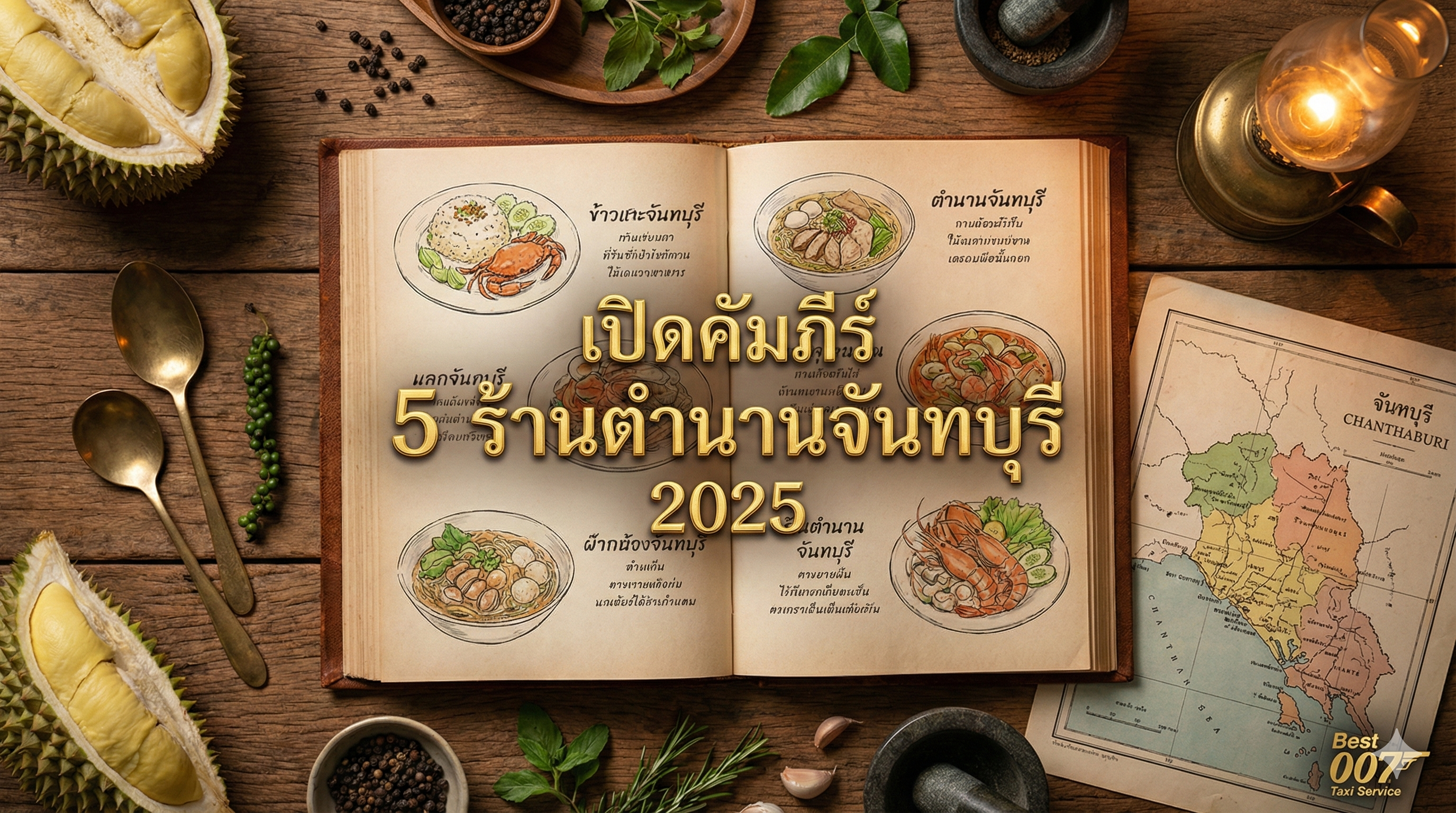 เปิดคัมภีร์ 5 ร้านตำนานจันทบุรี 2025: อร่อยจนต้องร้องขอชีวิต! พร้อมลายแทงกินเที่ยวแบบ V.I.P. (รีวิวเหมาแท็กซี่จันทบุรี)